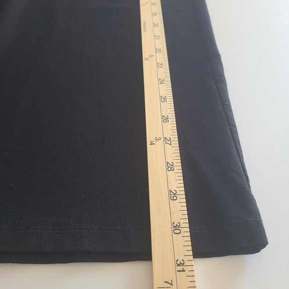 Eileen Fisher Sarong/Overlay Wide Leg Crop Pants Black Size PL - Picture 6 of 6